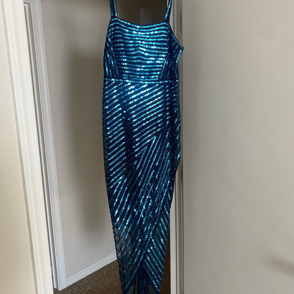 VICI blue sequin dress